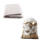 (10 Pack) 35x55 inch Large Heavy Duty Clear Trash Bags - Yard Trash Bags, Leaves, Lawn and Leaf Bags, Recycling Garbage Bags, Construction, Industrial