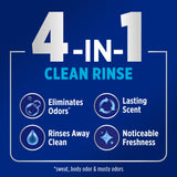 OxiClean Odor Blasters Fabric Rinse, 4-in-1 Clean Rinse Formula, Laundry Additive and Odor Eliminator for Sweat and Musty Odors, Sparkling Fresh