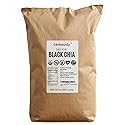 Organic Black Chia Seeds 25 lb Bulk - High Fiber Omega-3 Superfood, Non-GMO, Gluten Free, Vegan, Kosher, Whole Chia Seeds for Smoothies, Chia Pudding