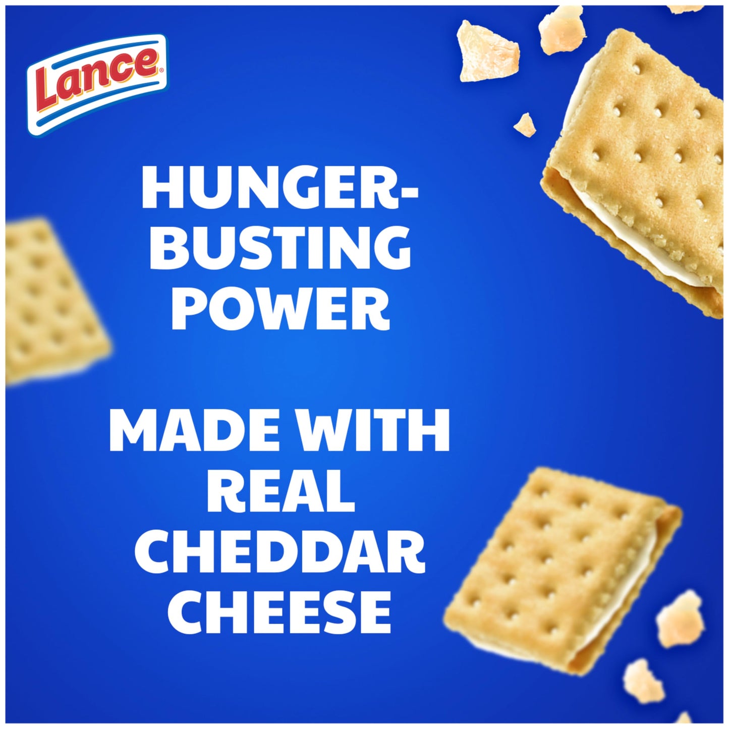 Lance Sandwich Crackers, Captain's Wafers White Cheddar, 8 Individual Packs, 6 Sandwiches Each, 6 Count (Pack of 8)