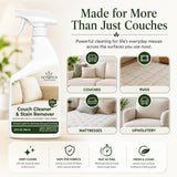 NOYATECH Travel size Couch Cleaner and Stain Remover. For sofas, car upholstery, carpets, rugs, mattresses, dining chairs, all Fabrics. Safe, for kids