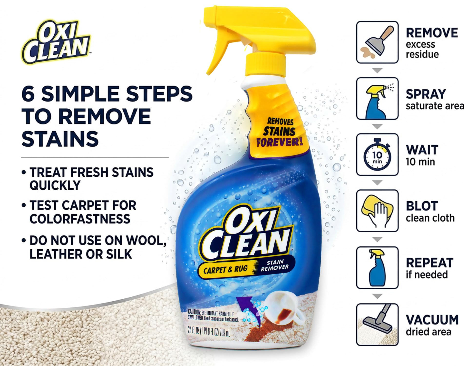 OxiClean Carpet Stain Remover - 24oz