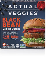 Actual Veggies Black Bean Burger Veggie Burger, 12 Oz
