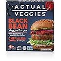 Actual Veggies Black Bean Burger Veggie Burger, 12 Oz