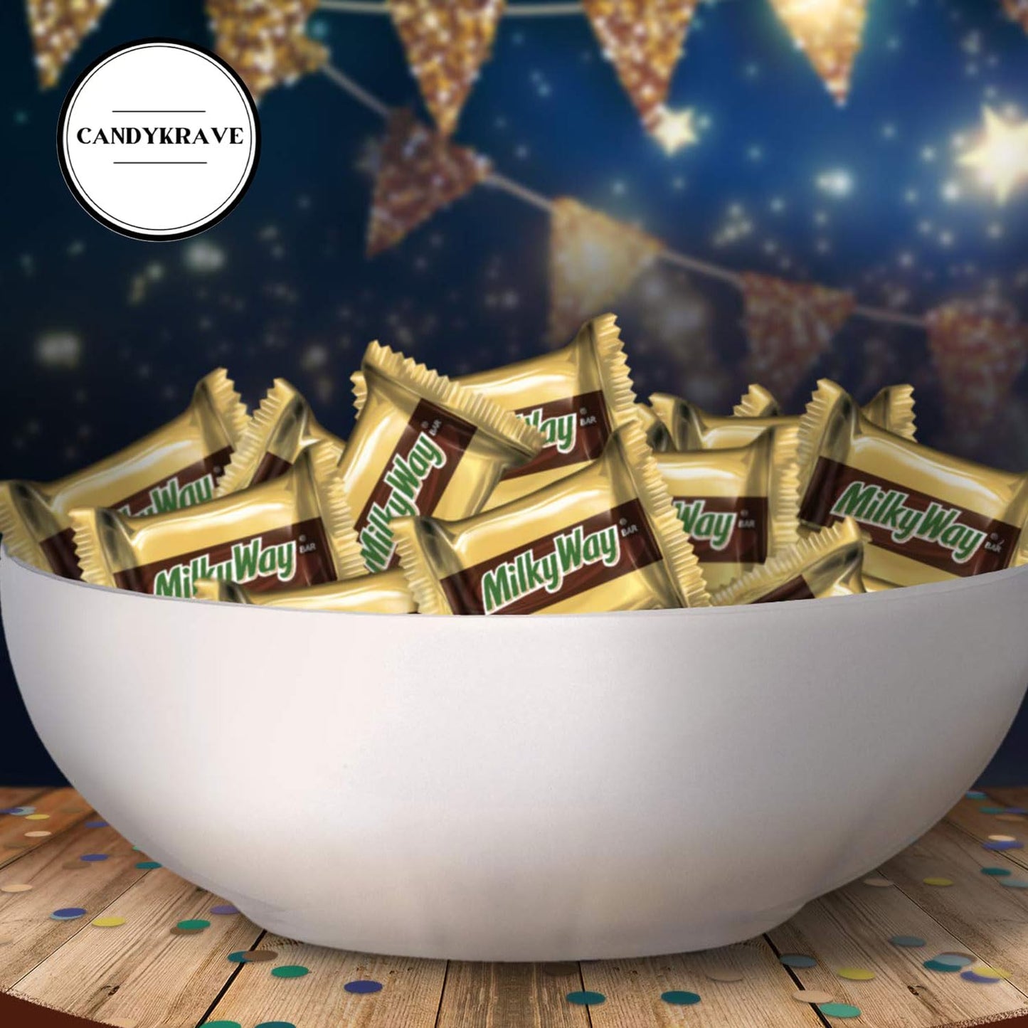 Mini Milky_Way Chocolate Bars - 1 lbs Fun Size Irresistible Mini Treats - Individually Wrapped Bulk Chocolate Candy - Delicious Sweets for Christmas