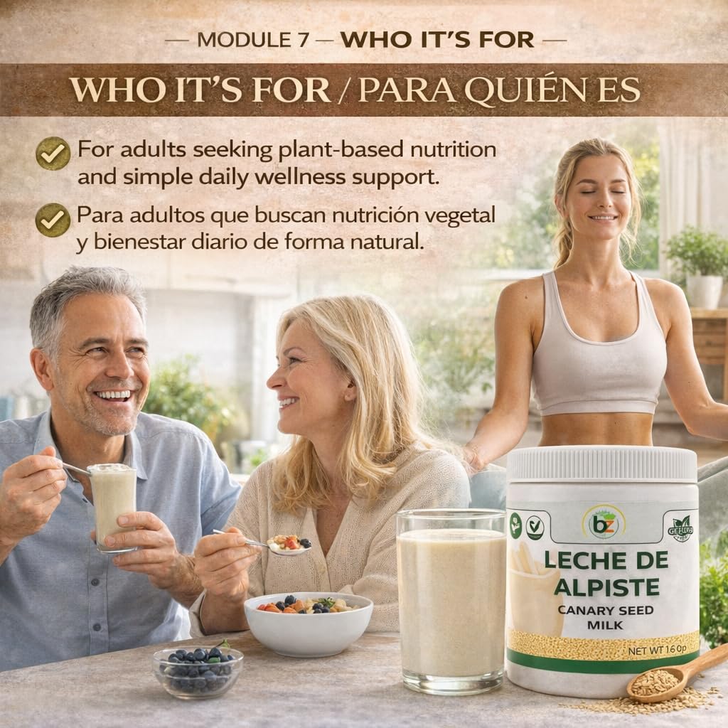 Leche de Alpiste POLVO (16oz) Canary Seed Milk/ 100% Powder Natural Suplemento Alimenticio