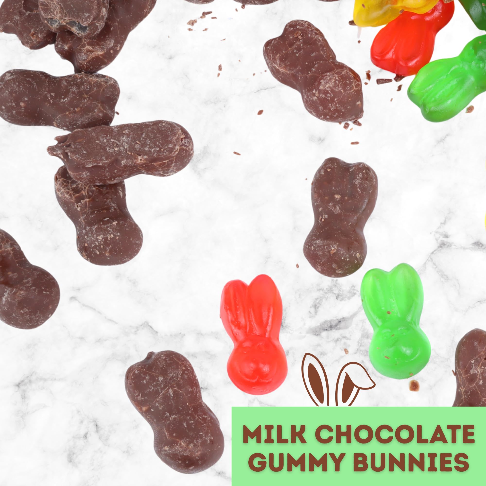 Muddy Bunnies Boxes, Milk Chocolate Covered Gummies, Easter Basket Stuffer Candy, 3.1 Ounces (Pack of 3)