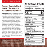 Asher's Chocolates, Sugar Free Chocolate Heart Shaped Assortment, Diabetic Friendly Chocolate, Small Batches of Kosher Chocolate, Giftable Design