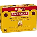 Larabar Banana Chocolate Chip, Fruit and Nut Bars, Gluten Free and Vegan, 19.2 oz, 12 Ct