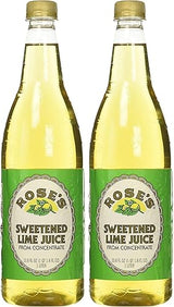 Rose's Lime Juice - Sweetened, 1 Liter (33.8 Fluid Ounces) Plastic Bottle (Pack of 2)