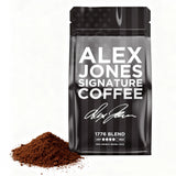 Alex Jones Naturals Organic Dark Roast Arabica Coffee - Signature 1776 Blend - Bold, Smooth & Rich Flavor with Clean Finish - Freshly Roasted