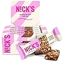 NICK'S Peanut Chocolate Snack Bar, Keto Nut Snack for Sports, Hiking & Outdoor Activities, 1G sugar, 3G net carbs, healthy snack bar (pack of 12)