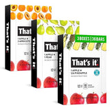 That's it. (36 Count) Variety Pack | Apricot, Pear, and Pineapple Flavors | 100% Natural Real Fruit Bars Plant-based, Vegan, Gluten-free, No Added