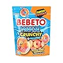 Bebeto Freeze Dried Crunchy Peach Rings - Sweet, Crunchy Fat Free & Peanut Free Freeze Dried Candy - No High Fructose Corn Syrup - Resealable Bag