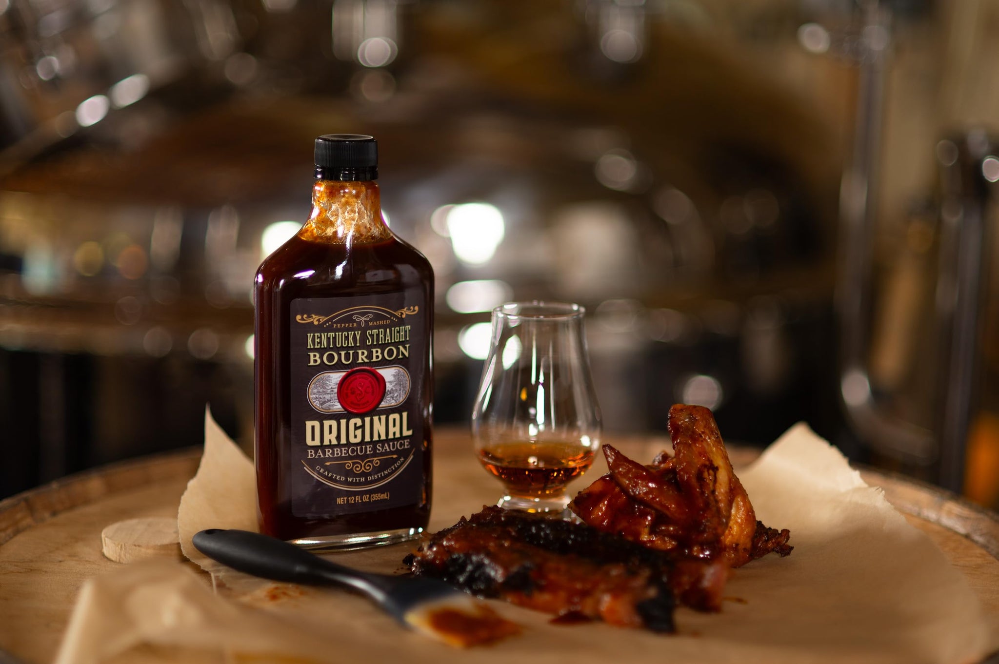 Kentucky Straight Bourbon Barbecue Original | Perfect for Grilling | Condiment for Chicken, Ribs, Veggies | Rich & Savory Flavor | 12 Fl Oz