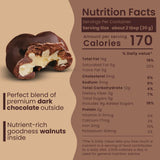 Nutic Dark Chocolate Covered Walnuts - 2 Lb, Premium Roasted Walnuts Drenched in Rich Dark Chocolate, Irresistible Gourmet Treats for Snacks & Gifts