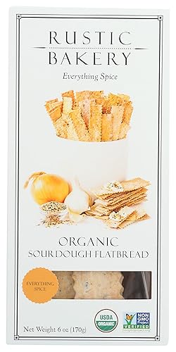Rustic Bakery, Organic Everything Spice Sourdough Flatbread, 6 Ounce