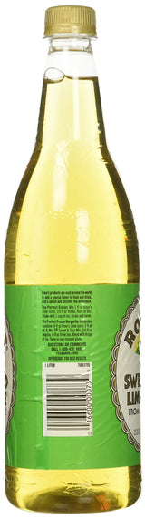 Rose’s Sweetened Lime Juice, 1 Liter (33.8 Fluid Ounces) Plastic Bottle (Pack of 2)
