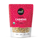 Elan Organic Raw Cashews 6.5 oz, Unroasted, Unsalted, Non-GMO, Vegan, Gluten-Free, Kosher, Raw Nuts, Healthy Snack
