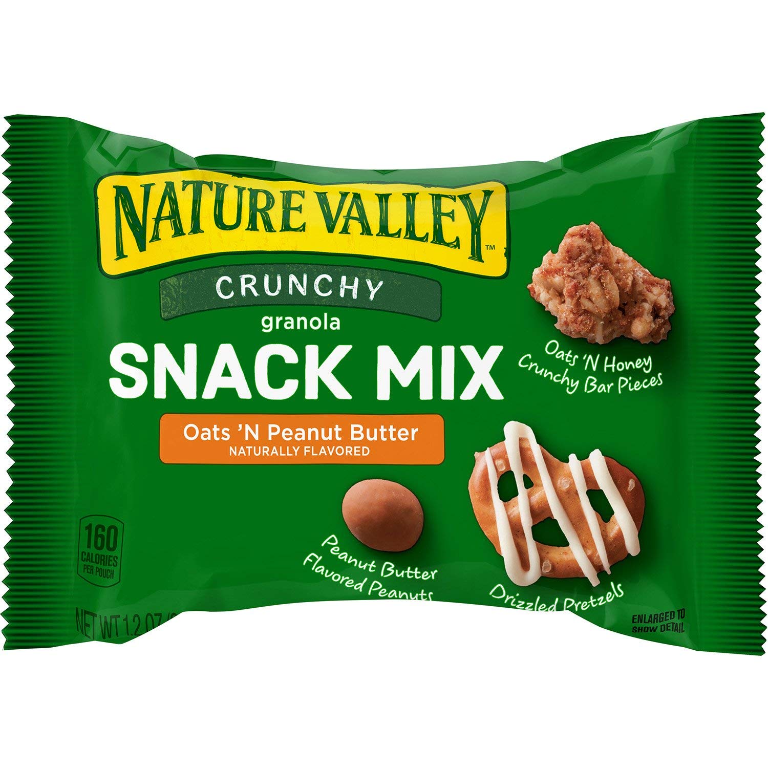 Nature Valley Nature Valley Crunch Granola Snack Mix Oats 'N Peanut Butter 24 X 1.2 Ounce Net wt 28.8 Ounce , 28.8 Ounce