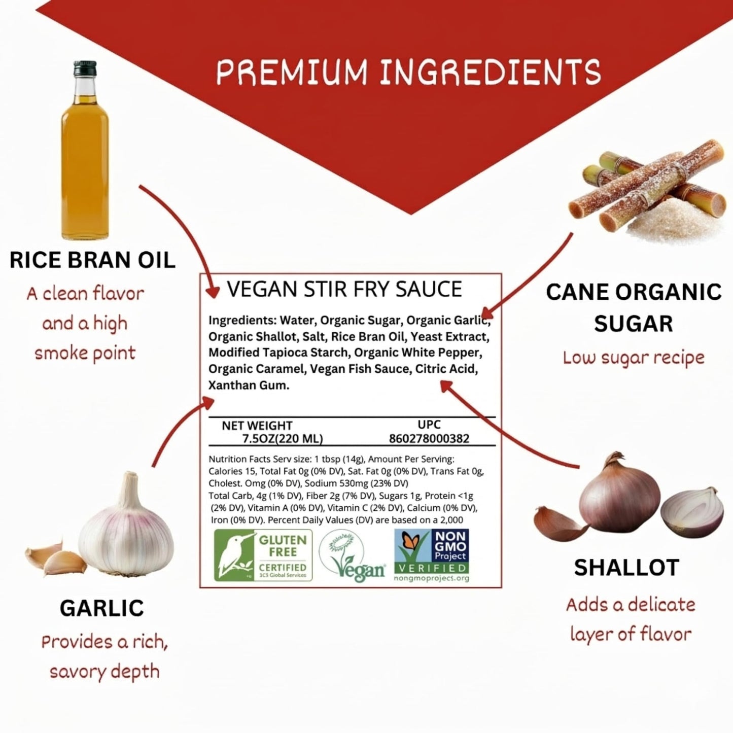 24Vegan - All Natural Vegan Stir Fry Sauce for Cooking and Dipping | Gluten Free, Non-GMO, No MSG Added, 7.5 oz