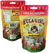 Hula Girl Crystalized Soft Ginger Candy (White Chunk 4.4oz/0.27lb/125g (1bag))