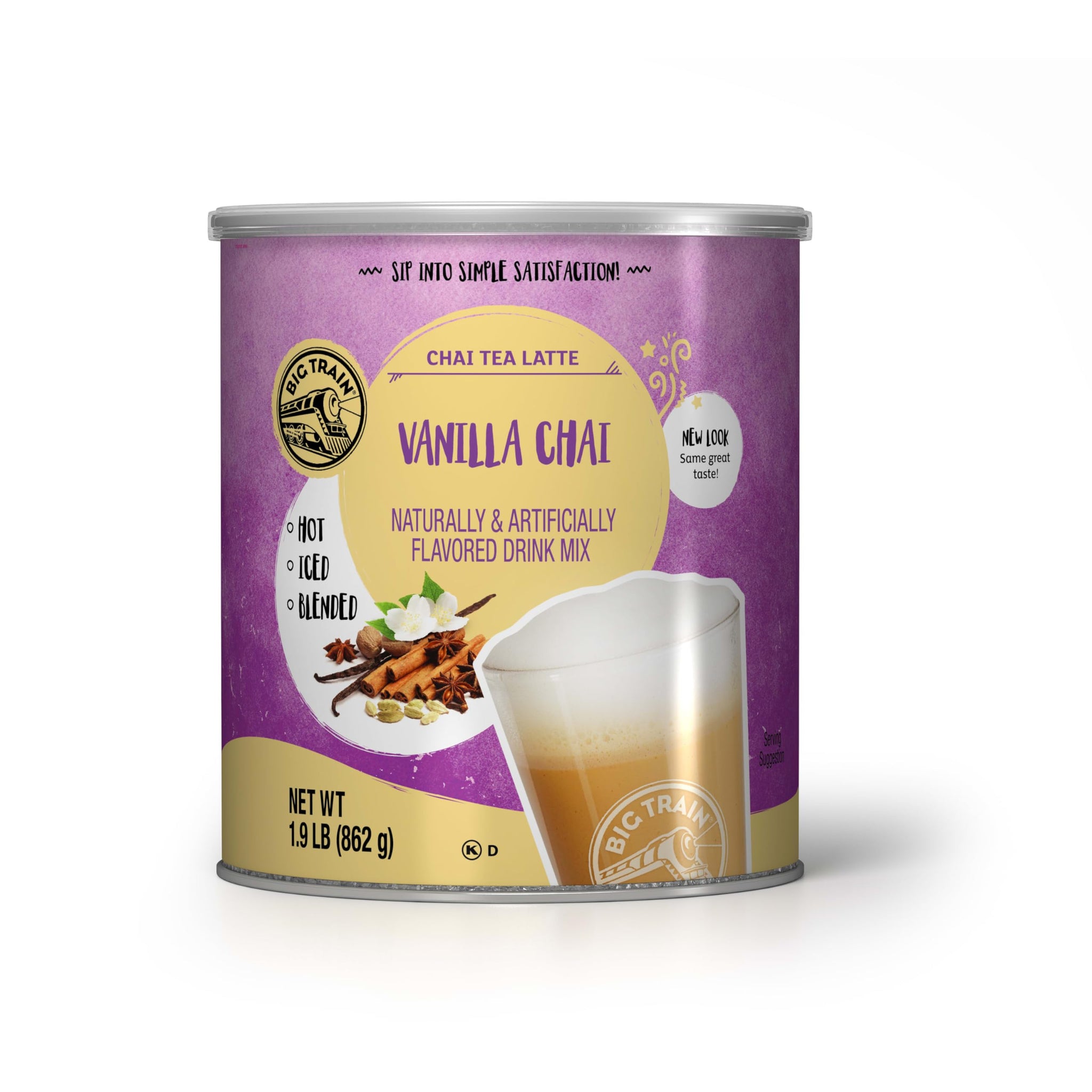 Big Train Vanilla Chai Tea Latte Beverage Mix, 1.9 Pound (Pack of 1)