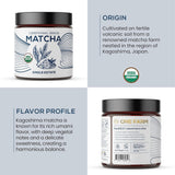 One Farm by WAAYB Organic Ceremonial Matcha Powder, 20 Servings, Single Estate Green Tea Powder, Non-GMO, Fair-Trade, Vegan, Gluten Free, Clean Energy