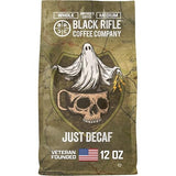 Black Rifle Coffee Company Just Decaf, 12oz Bag, Whole Bean Medium Roast - Roasted Blend Made from Arabica Beans - Colombian & Brazilian Beans