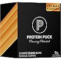 Protein Puck Plant Based Bars Trial Variety Pack - 6 Pack with 6 different Flavors | Snacks with Vegan Protein | Gluten Free, Non Dairy, Kosher