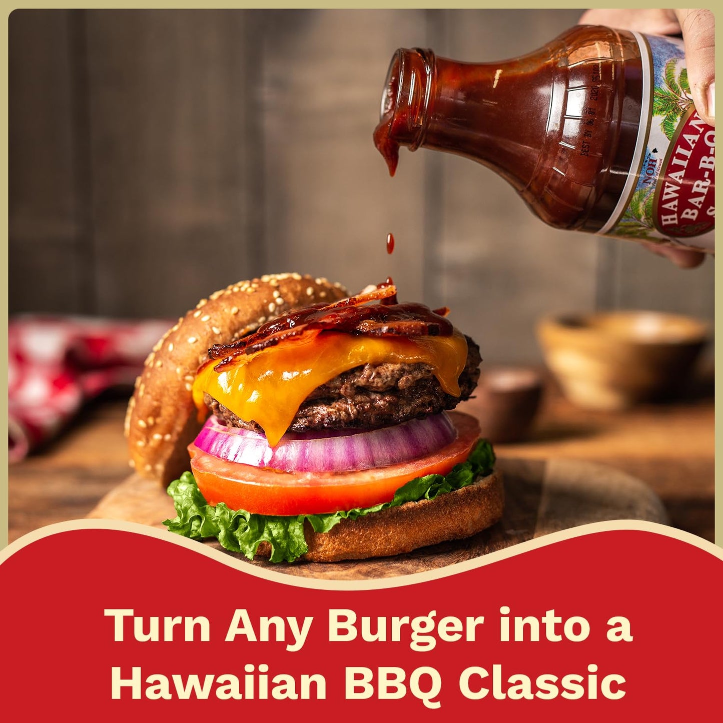 NOH Hawaiian Barbecue Sauce, 20 oz (Pack of 3) - Original Hawaiian BBQ Sauce, Ideal for Barbecue Chicken, Ribs, Steak, Seafood, Stir-Fry & More