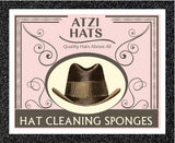 ATZI HATS Felt Hat Cleaning Sponge - Hat Cleaner Cleaning Kit for Fedora Cowboy Cowgirl Hats - Clean Removes Lint and Dirt for Black Hats Western Hat