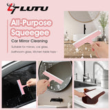 LTLUTU 5" Silicone Shower Squeegee for Glass Doors & Car Windows - Small & Mini Size Streak-Free Cleaner, Bathroom, Mirror, Tile Scraper - Compact