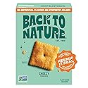 Back to Nature Cheezy Square Crackers, Non-GMO, Plant-Based Cheese Flavored Snack Cracker, Made with Wheat Flour, 5 oz Box