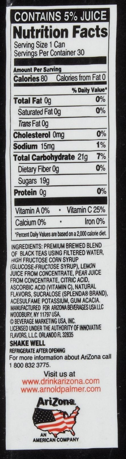 Arnold Palmer Half Ice Tea/Lemonade, 11.5 oz, 30 ct
