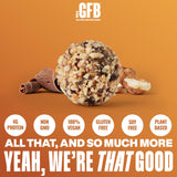 The GFB Dark Chocolate Hazelnut Protein Bites - Gluten Free, Plant Based, Non GMO, Sustainably Made - Ridiculously Tasty, Healthy, Vegan, Protein