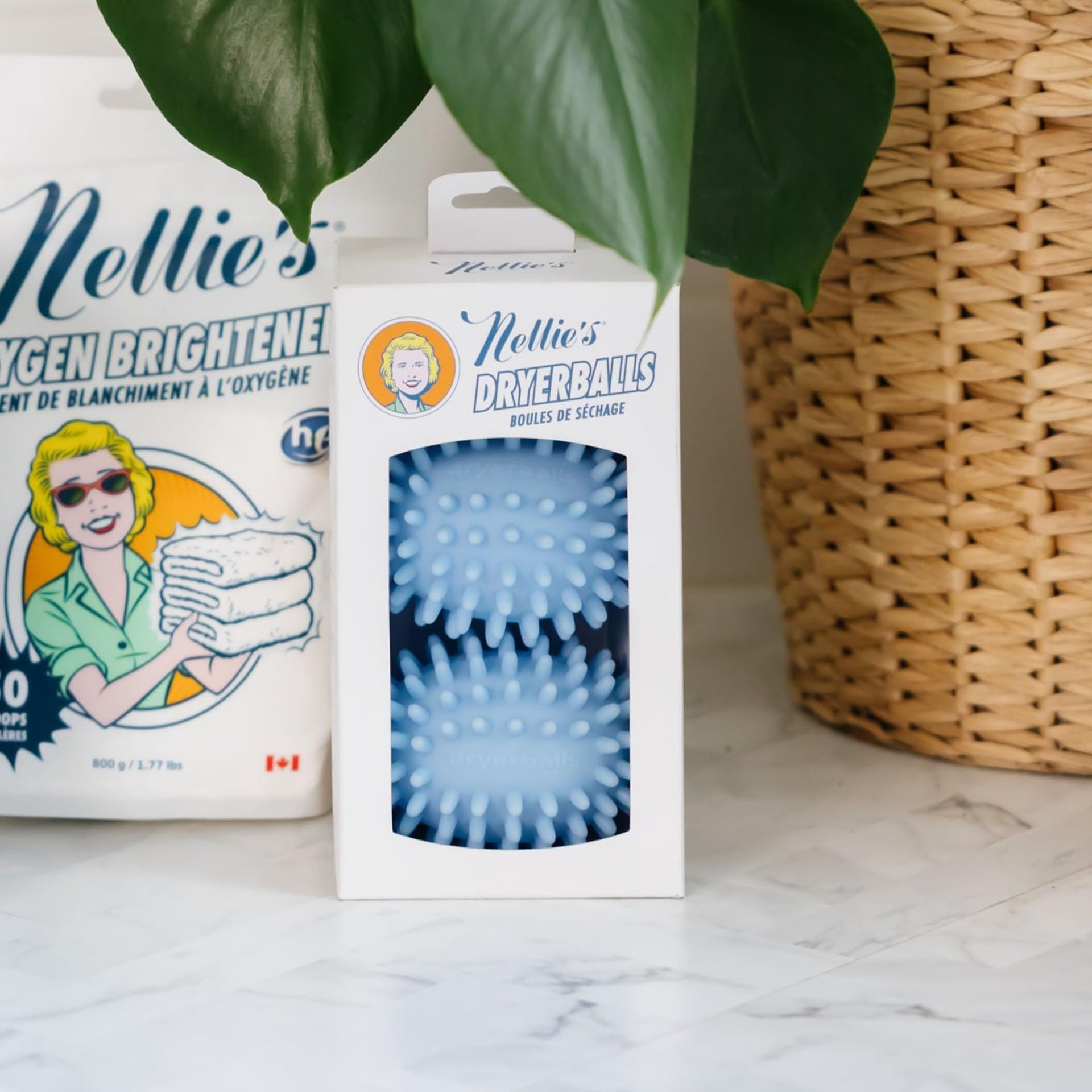 Nellie's Dryerballs - Eco-Conscious Laundry Dryer Balls - Softens Fabrics, Reduces Wrinkles, and Shortens Drying Time - Dryer Sheet Alternative (2