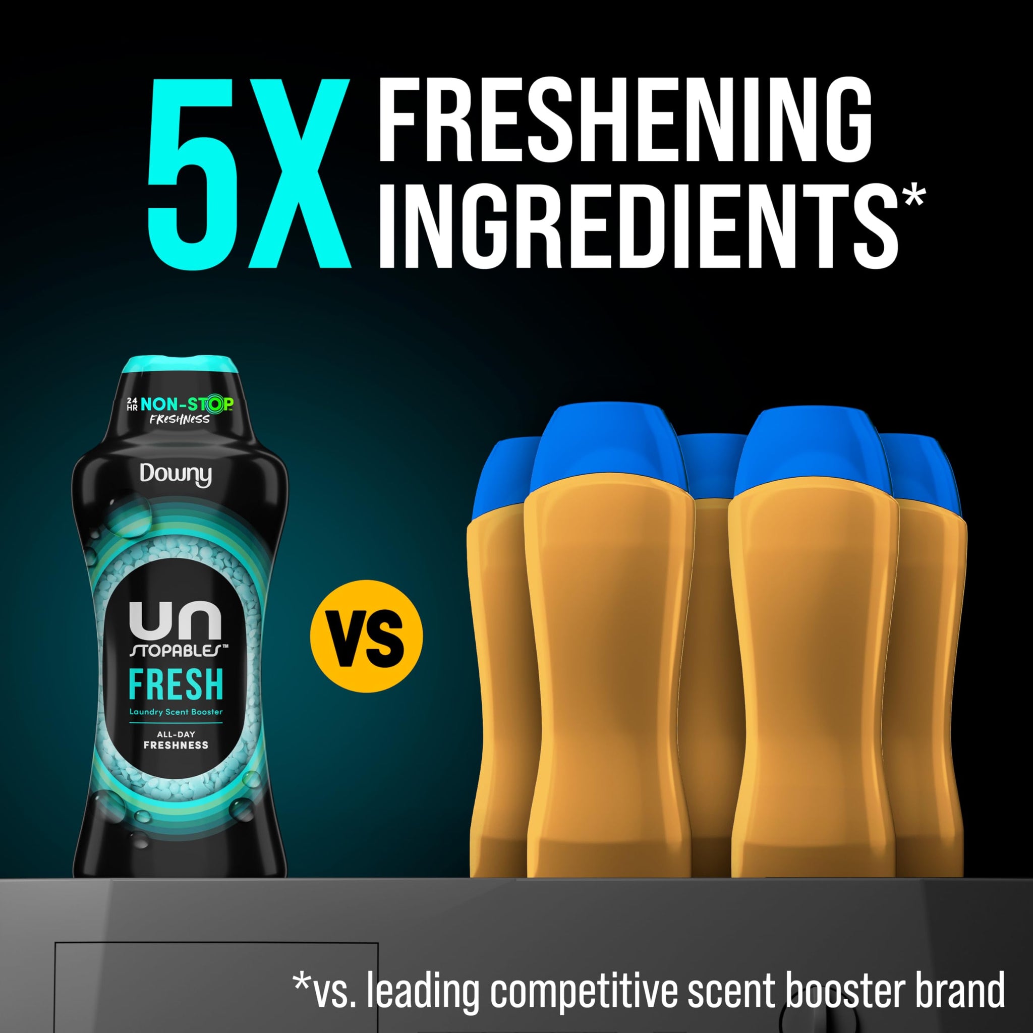 Downy Unstopables In Wash Scent Booster Beads, Fresh Scent, 24 oz, Laundry Beads For Odor Protection, Downy Scent Booster Beads, Laundry Scent