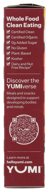 Yumi, Bars Toddler Apple Cinnamon Squash Organic, 3.7 Ounce
