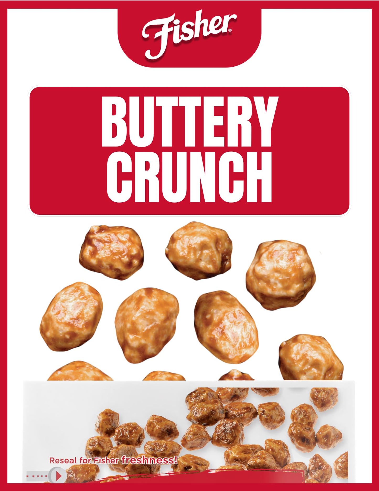 Fisher Snack Butter Toffee Peanuts, 42 Ounces (Pack of 1), No Artificial Colors or Flavors, 100% Recyclable
