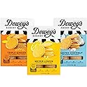 Dewey's Bakery Meyer Lemon, Triple Ginger & Toasted Coconut Moravian Cookie Thin Variety Pack, 9 oz (Pack of 3)