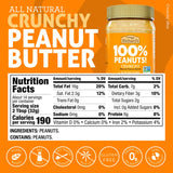 Crazy Richard's 100% All-Natural Vegan Creamy & Crunchy Peanuty Butter with No Added Sugar and Non-GMO Variety Pack (16 Ounce, Pack of 4)
