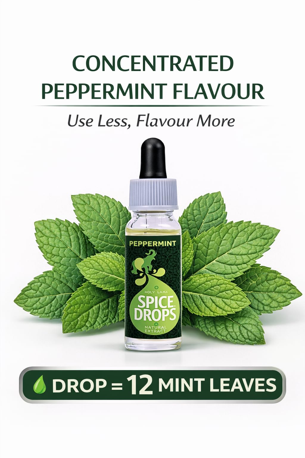 Holy Lama Natural Peppermint Extract Spice Drops (5ml)