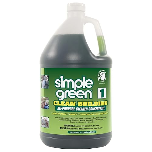 Simple Green Industrial SMP11001 Clean Building All-Purpose Cleaner Concentrate, 1gal Bottle