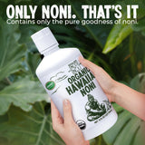 Healing Noni - 2-Pack Plastic Bottle 32oz - 100% Pure Hawaiian Organic Noni Juice - USDA Certified Organic