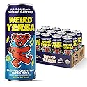 Drink Weird Organic Grateful Grapefruit Yerba Mate - 16oz Cans, 160mg Organic Caffeine, Pack of 12 - Grateful Dead Collab, Healthy Energy Drink