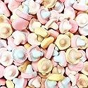 Swedish Foam Mushroom Mix - Marshmallow Candy - Strawberry, Banana Caramel, Fizzy - 8 oz Bag - Packaged by The Penny Candy Store
