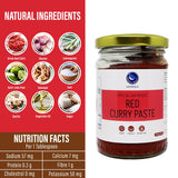 Thai Red Curry Paste 8 Oz | Vegan, Gluten Free & Nut Free | Authentic Eastern Blue Thai Curry Paste for Tasty Dishes and Curries | 227g