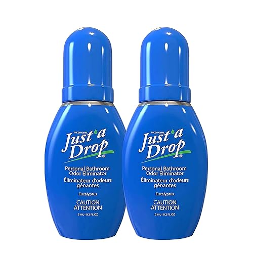 Just a Drop Odor Eliminator - Eucalyptus by Prelam for Unisex - 0.2 oz Drops - Pack of 2
