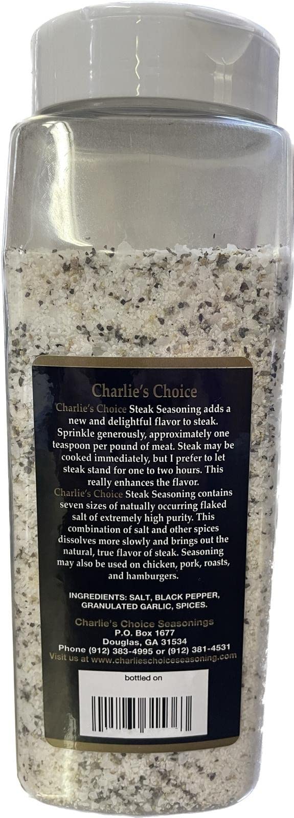 Charlie’s Choice Special Steak Seasoning 32 Ounce Best for All Meats (Including grill Sirloin, Ribeye, etc) Beef Pork Chicken Fish 32 OZ